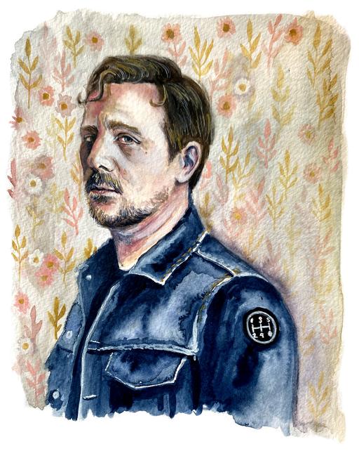 Sturgill Simpson Watercolor Print by Bri Bowers