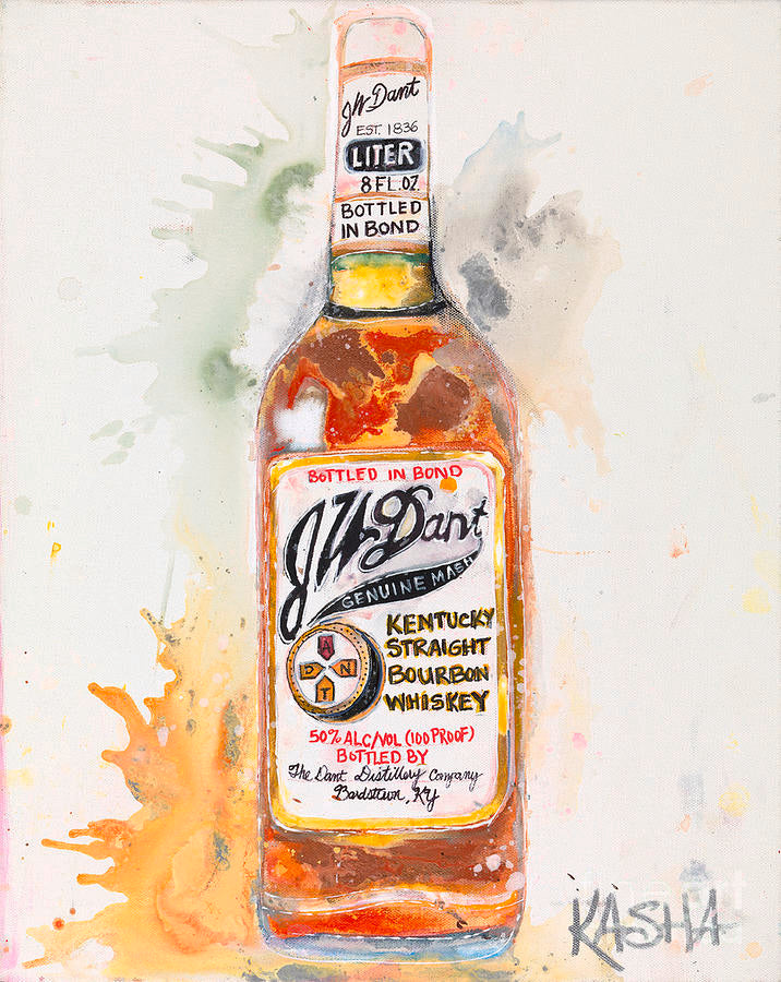 J W Dant - Bourbon Giclee Canvas Print by Kasha Ritter