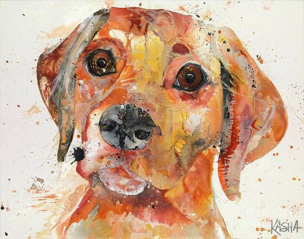 Stocking Stuffer - puppy giclee print by Kasha Ritter